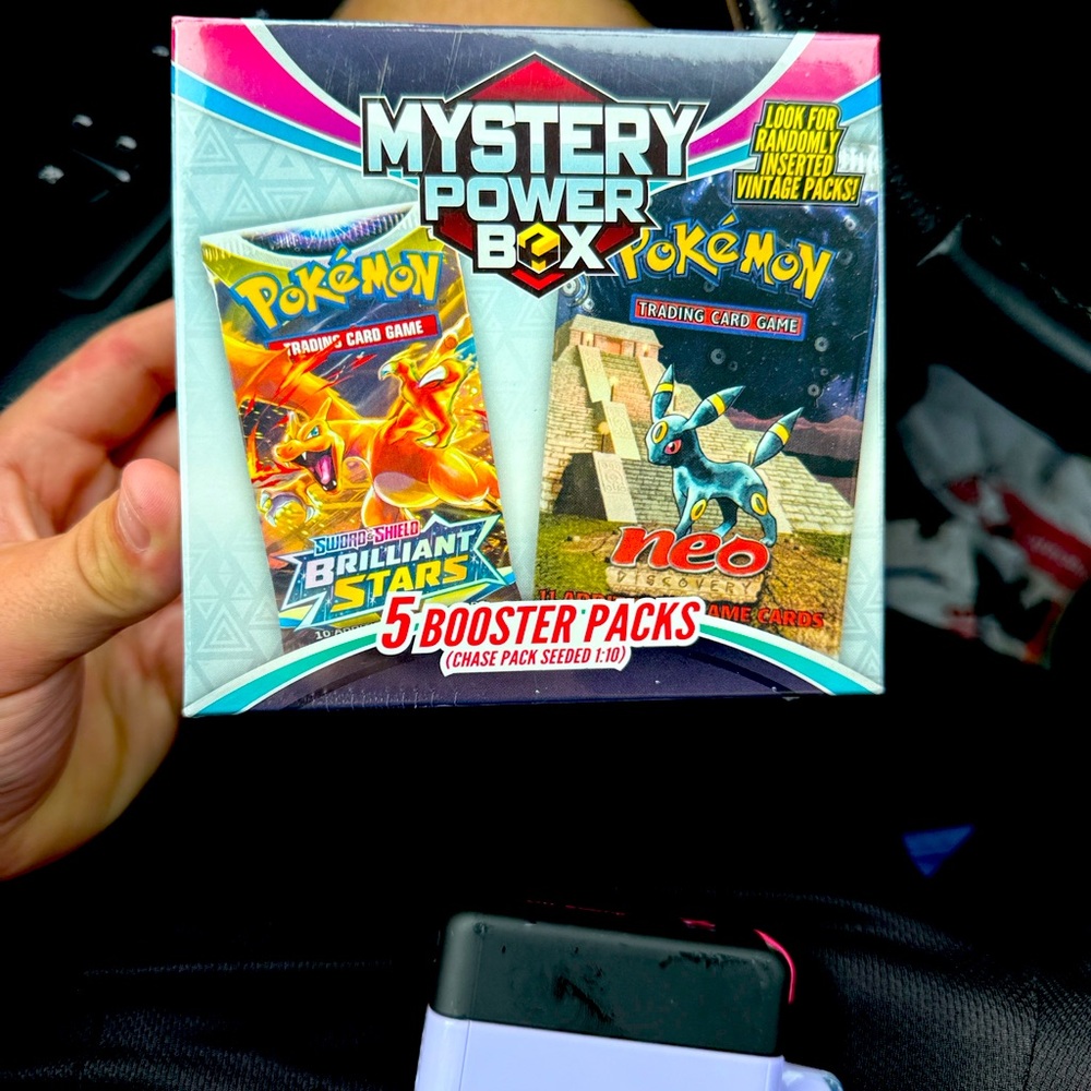 Pokemon Mystery Power Box with Blue and Yellow Accents